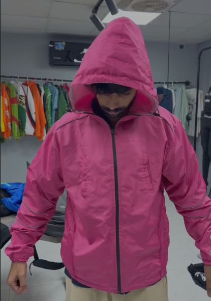 'Reflect Fuchsia' Windbreaker Jacket